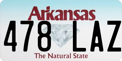 AR license plate 478LAZ