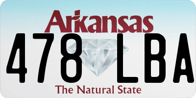 AR license plate 478LBA