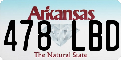 AR license plate 478LBD