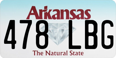 AR license plate 478LBG