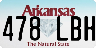AR license plate 478LBH