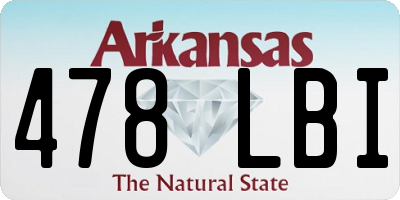AR license plate 478LBI