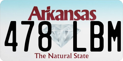 AR license plate 478LBM