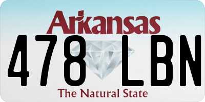 AR license plate 478LBN
