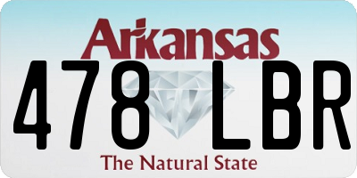 AR license plate 478LBR