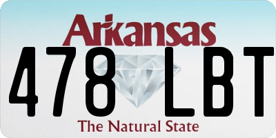 AR license plate 478LBT