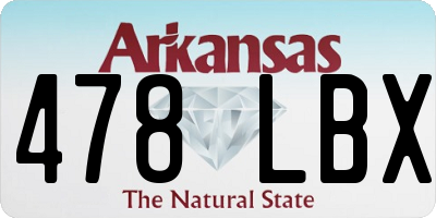 AR license plate 478LBX