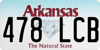 AR license plate 478LCB