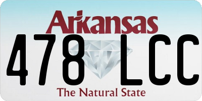 AR license plate 478LCC