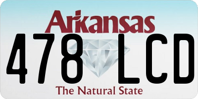 AR license plate 478LCD