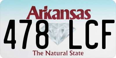 AR license plate 478LCF