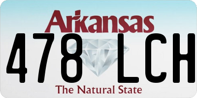 AR license plate 478LCH