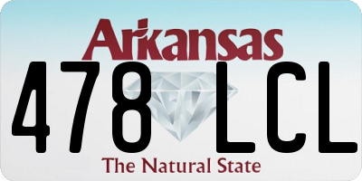 AR license plate 478LCL