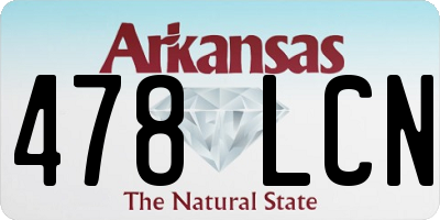 AR license plate 478LCN