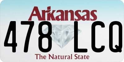 AR license plate 478LCQ