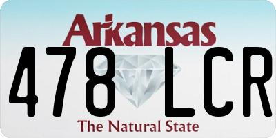 AR license plate 478LCR
