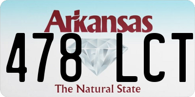 AR license plate 478LCT