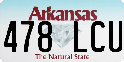 AR license plate 478LCU