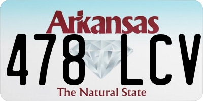 AR license plate 478LCV