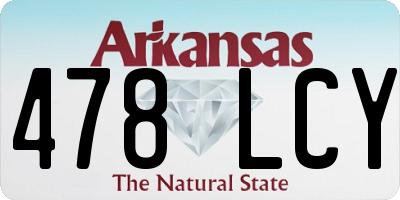 AR license plate 478LCY