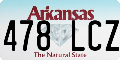 AR license plate 478LCZ