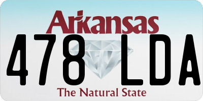 AR license plate 478LDA