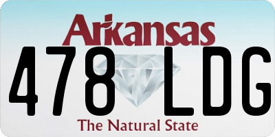 AR license plate 478LDG
