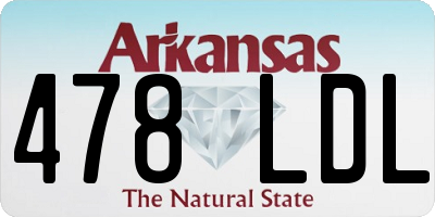 AR license plate 478LDL