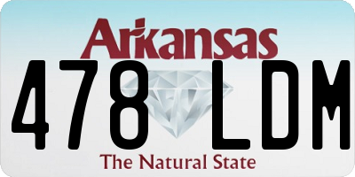 AR license plate 478LDM