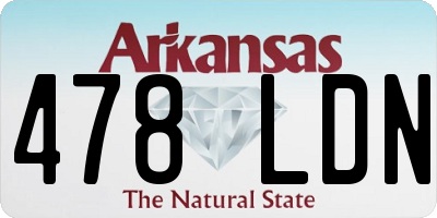AR license plate 478LDN