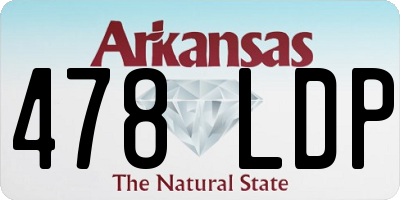 AR license plate 478LDP