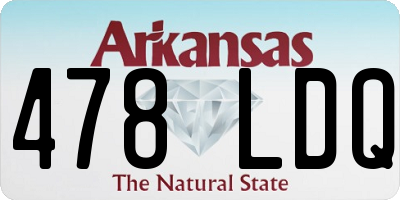 AR license plate 478LDQ