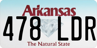 AR license plate 478LDR