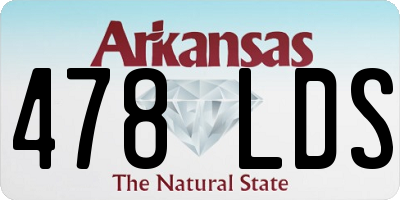 AR license plate 478LDS