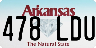 AR license plate 478LDU