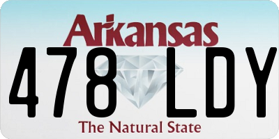 AR license plate 478LDY