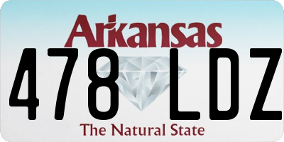 AR license plate 478LDZ