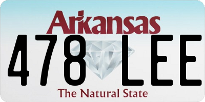 AR license plate 478LEE