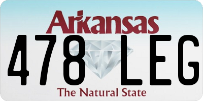 AR license plate 478LEG