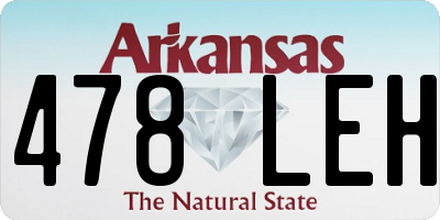 AR license plate 478LEH