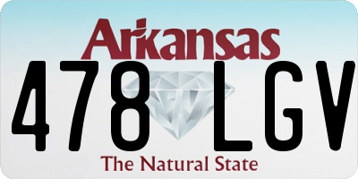 AR license plate 478LGV