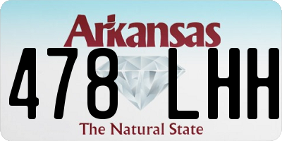 AR license plate 478LHH