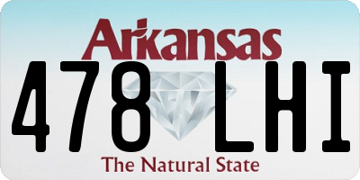 AR license plate 478LHI