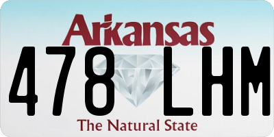 AR license plate 478LHM