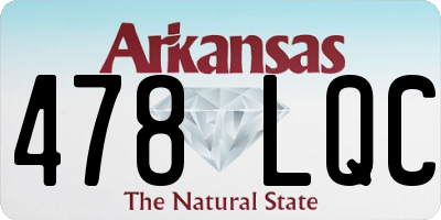 AR license plate 478LQC