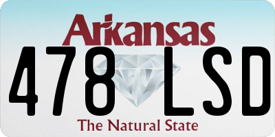AR license plate 478LSD