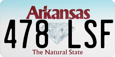 AR license plate 478LSF