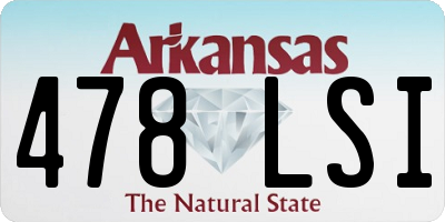 AR license plate 478LSI