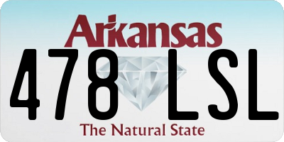 AR license plate 478LSL