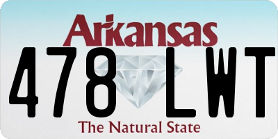 AR license plate 478LWT